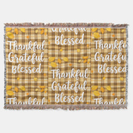 賛美スタイリッシュ感謝の感謝祭 スローブランケット