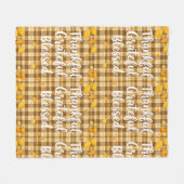 賛美スタイリッシュ感謝の感謝祭 フリースブランケット (正面(横))