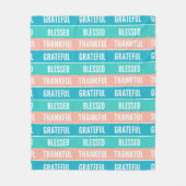 賛美スタイリッシュ感謝の感謝祭 フリースブランケット (正面)