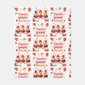 賛美スタイリッシュ感謝の感謝祭 フリースブランケット (正面)