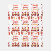 賛美スタイリッシュ感謝の感謝祭 フリースブランケット (正面)