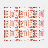 賛美スタイリッシュ感謝の感謝祭 フリースブランケット (正面(横))