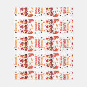 賛美スタイリッシュ感謝の感謝祭 フリースブランケット (正面)