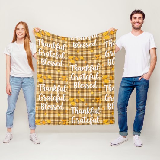 賛美スタイリッシュ感謝の感謝祭 フリースブランケット (インサイチュ)