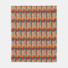 賛美スタイリッシュ感謝の感謝祭 フリースブランケット