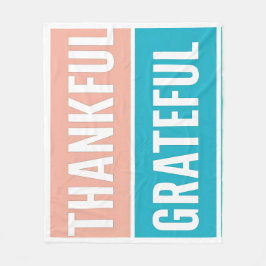 賛美スタイリッシュ感謝の感謝祭 フリースブランケット
