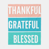 賛美スタイリッシュ感謝の感謝祭 フリースブランケット (正面)