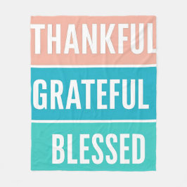 賛美スタイリッシュ感謝の感謝祭 フリースブランケット