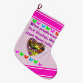 賛美ナースで ラージクリスマスストッキング (正面 (吊り時))
