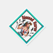 賛美ナースピンナップ スタンダードカクテルナプキン (角)