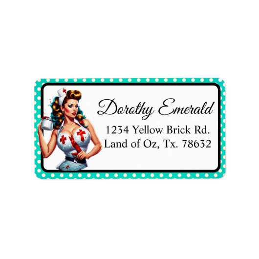 賛美ナースピンナップ ラベル (正面)