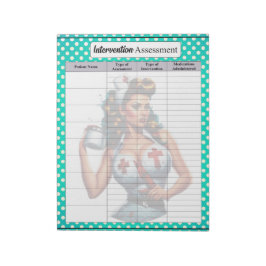 賛美ナースピンナップ_介入評価 ノートパッド