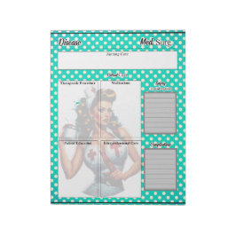 賛美ナースピンナップ_病気温度2 ノートパッド