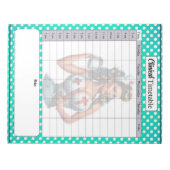 賛美ナースピンナップ_臨床時間表 ノートパッド (正面)