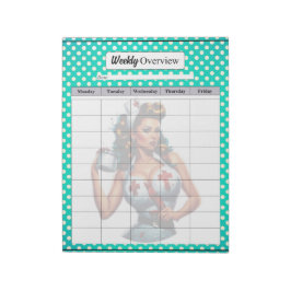 賛美ナースピンナップ_週間の概要 ノートパッド