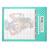 賛美ナースピンナップ_週間の概要 ノートパッド (正面)