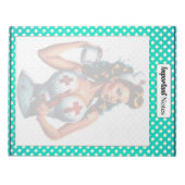 賛美ナースピンナップ_重要な注意事項 ノートパッド (正面)