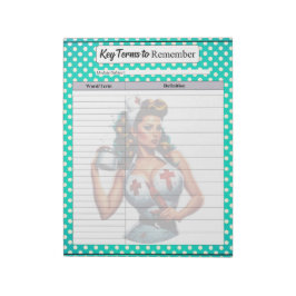 賛美ナースピンナップ_鍵用語 ノートパッド