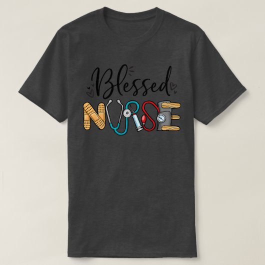 賛美ナースポケットナース秋秋サンクスギビン Tシャツ (デザイン正面)