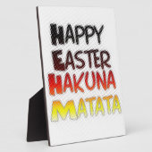 賛美ハッピーイースターハクナマタタホリデーシーズン フォトプラーク (側面)