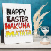 賛美ハッピーイースターハクナマタタホリデーシーズン フォトプラーク (側面)