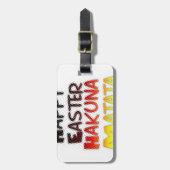 賛美ハッピーイースターハクナマタタホリデーシーズン ラゲッジタグ (正面縦)