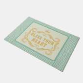 賛美ハート南部引用文 ドアマット (アングル)