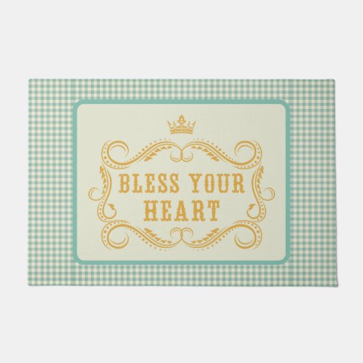 賛美ハート南部引用文 ドアマット (正面)