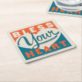 賛美ハート スクエアペーパーコースター (アングル)