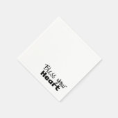 賛美ハート スタンダードカクテルナプキン (角)