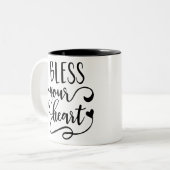 賛美ハート ツートーンマグカップ (正面左)