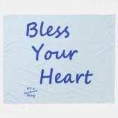 賛美ハート フリースブランケット (正面(横))