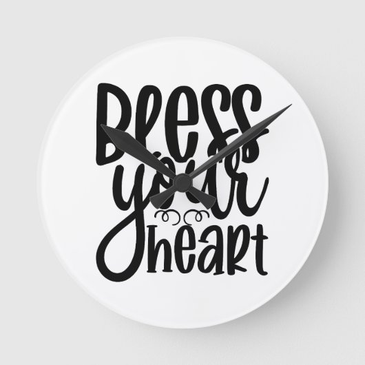 賛美ハート ラウンド壁時計 (正面)