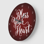 賛美ハート ラージ壁時計 (傾斜)