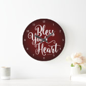 賛美ハート ラージ壁時計 (ホーム)