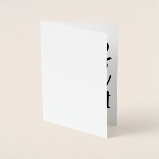 賛美ハート 箔カード (正面)