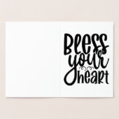 賛美ハート 箔カード (内部)