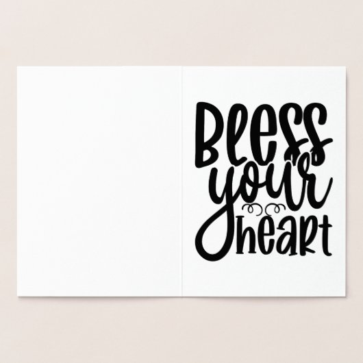 賛美ハート 箔カード (内部)