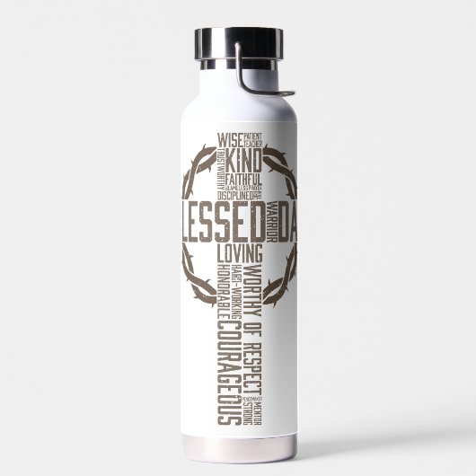 賛美パパ ウォーターボトル (左面)