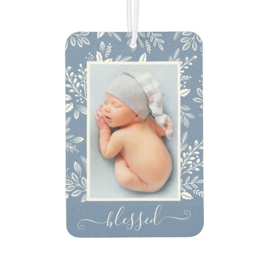 賛美パーソナライズされた写真車 カーエアーフレッシュナー (裏面)