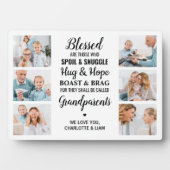 賛美パーソナライズされた祖父母6 Photo Collage フォトプラーク (正面)