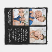 賛美パーソナライズされた3モダン枚 フリースブランケット (正面(横))