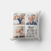 賛美パーソナライズされた3 Photo Collage クッション (正面)
