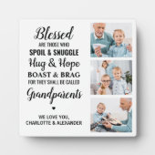 賛美パーソナライズされた3 Photo Collage フォトプラーク (正面)