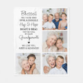 賛美パーソナライズされたPhoto Collage フリースブランケット (正面)