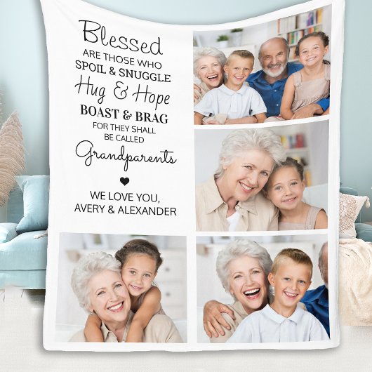 賛美パーソナライズされたPhoto Collage フリースブランケット