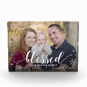 賛美パーソナライズされたSeason Acrylic Photo Block フォトブロック (正面)