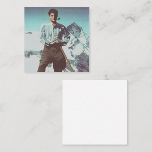 賛美ピアジョルジオフラッサティ スクエア名刺 (正面/裏面)