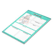 賛美ピンナップナース_病態生理学温度 ノートパッド (アングル)