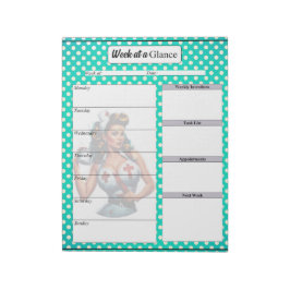 賛美ピンナップナース_週間 ノートパッド